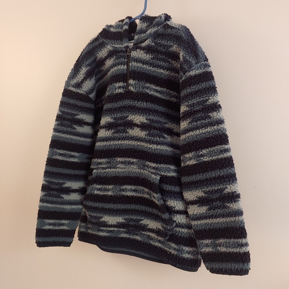 (2/$15) Old Navy sherpa pullover hoodie youth size large (10-12) - Picture 2 of 5